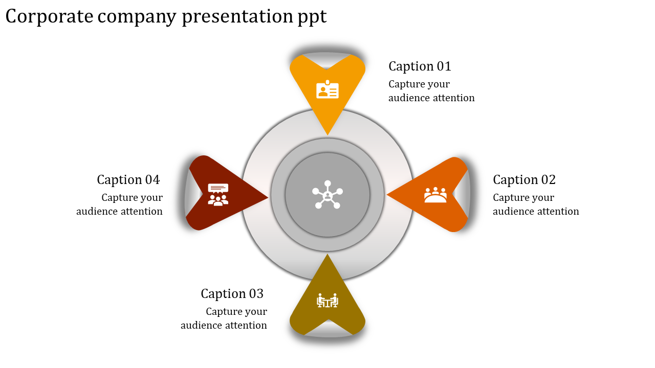Four Nodded Corporate Company Presentation PPT and Google Slides